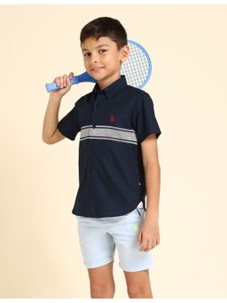 U.S. POLO ASSN. - Boys Horizontal Stripe Shirt