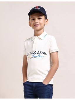 U.S. POLO ASSN. - Boys Cotton Polo T-Shirt Light Pink