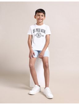 U.S. POLO ASSN. - Boys Solid Cotton T-Shirt White