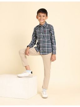 U.S. POLO ASSN. - Blue Boys Plaid Check Shirt