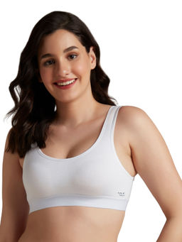 Amante - White Non Padded Non-Wired Easy Slip-On Cami Bra
