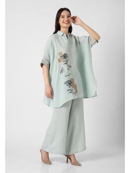 Kaveri - Pink Beaten Metal Square Co-Ord Set