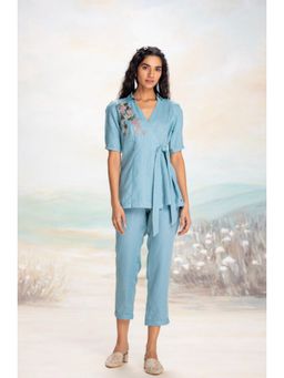 Kaveri - Blue Tsukiyama Ira Co-Ord Set