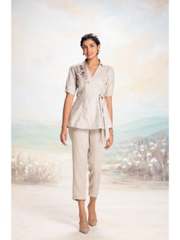 Kaveri - Beige Tsukiyama Ira Co-Ord Set