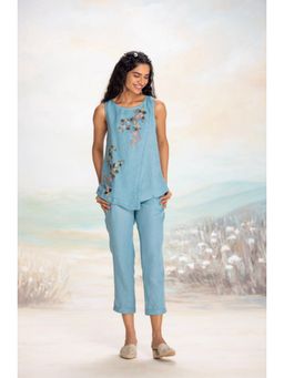 Kaveri - Blue Tsukiyama Angle Co-Ord Set