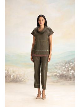 Kaveri - Green Over Lock Co-Ord Set