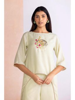 Kaveri - Green Floral Moon Aura Co-Ord Set