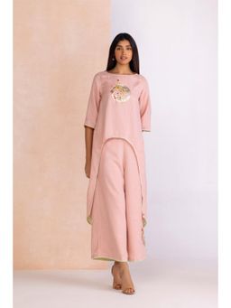 Kaveri - Pink Floral Moon Aura Co-Ord Set