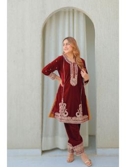 Sheetal Batra - Ayat - Silk Velvet Short Kurta With Salwar