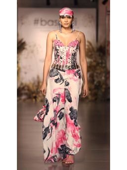 Basanti Kapde aur Koffee - The Wildflower Euphoria Sharara With Corset