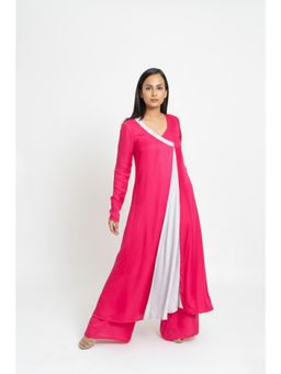 NEORA BY NEHAL CHOPRA - Fuchsia Pink Kurta With Pant