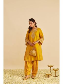 Sheetal Batra - Jeriah - Mustard Short Chauga With Salwar (Rts)