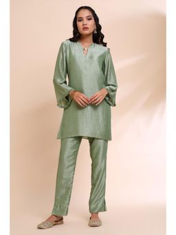 RIRASA - Kunjavi Green Kurta And Pant