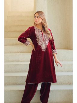 Sheetal Batra - Naima - Silk Velvet Short Kurta With Salwar