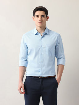 Arrow - Men Geometric Printed Manhattan Slim Fit Blue Shirt