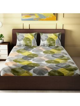 Happy Hues - Twilight King Size Bed Sheet With 2 Cushion Covers 100% Cotton 250 Tc