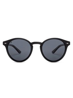 Vincent Chase - by Lenskart Black Medium Round Sunglasses With Cleaning Cloth And Hard Box
