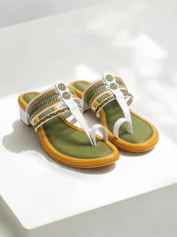 THE ALTER - Zuni Olive Kohla Block-Heeled Sandals