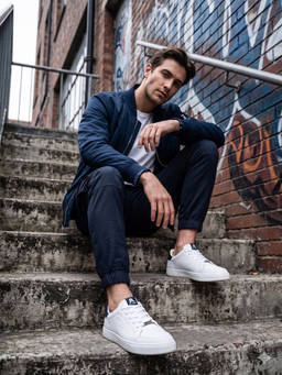 Off Limits - Skyline White Lace Up Sneaker