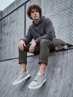 Off Limits - Skyline Light Grey Lace-Ups Sneaker
