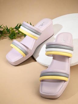 Pelle Albero - Lilac Wedge Sandals
