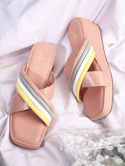 Pelle Albero - Peach Wedge Sandals