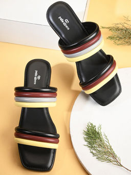 Pelle Albero - Black Wedge Sandals