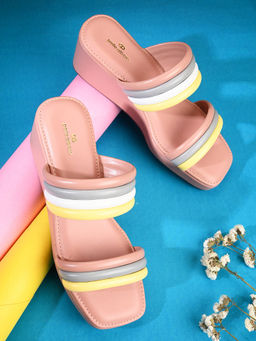 Pelle Albero - Peach Wedge Sandals