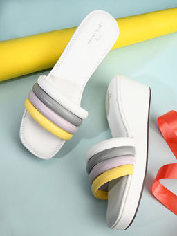 Pelle Albero - White Wedge Sandals