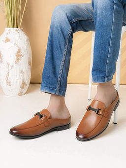 Pelle Albero - Tan Leather Casual Mules