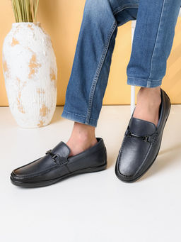 Pelle Albero - Navy Leather Casual Loafers