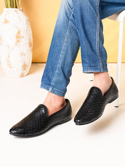 Pelle Albero - Black Leather Casual Jooti