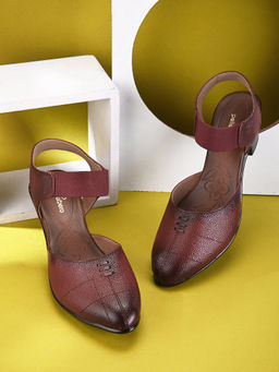 Pelle Albero - Cherry Leather Block Heels