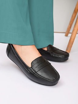 Pelle Albero - Women Leather Black Loafers