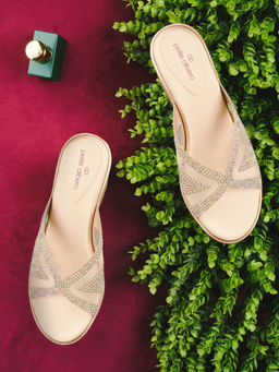 Pelle Albero - Gold Wedge Heels