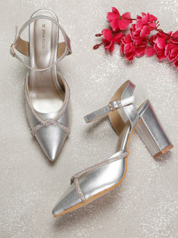 Pelle Albero - Silver Embellished Pumps