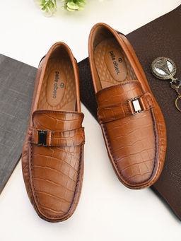 Pelle Albero - Men Tan Slip-On Loafer