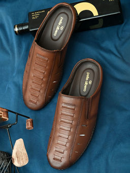 Pelle Albero - Tan Casual Mule