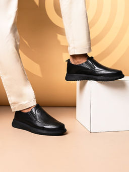 Pelle Albero - Extralight Comfortable Black Leather Shoes