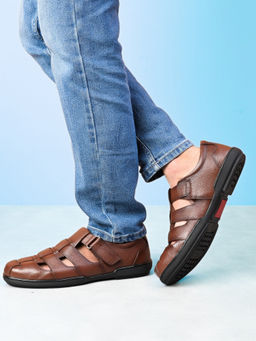 Pelle Albero - Brown Comfort Casual Sandals