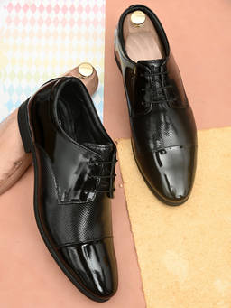 Pelle Albero - Men Black Formal Derbys