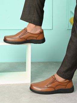 Pelle Albero - Men Tan Colour Leather Mocassin Shoes