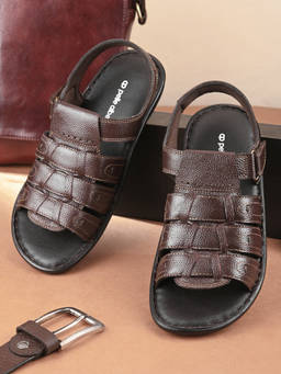 Pelle Albero - Men Brown Leather Sandals