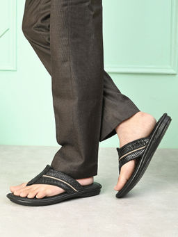 Pelle Albero - Men Black Colour Leather Sandals