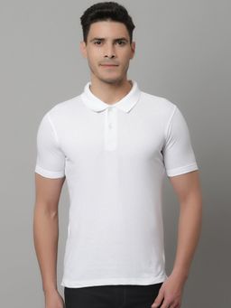 Cantabil - Men White Casual T-Shirt