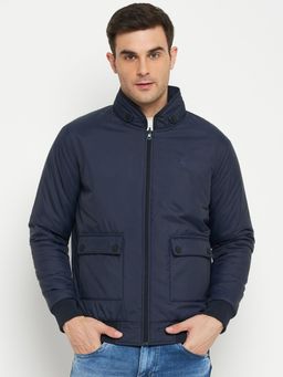Cantabil - Men Airforce Blue Casual Reversible Jacket