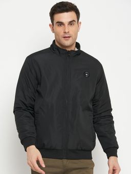 Cantabil - Men Black Casual Reversible Jacket