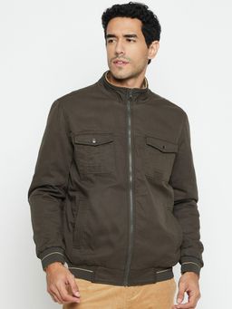 Cantabil - Men Olive Casual Reversible Jacket