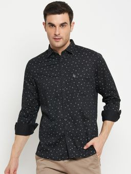 Cantabil - Men Black Casual Shirt