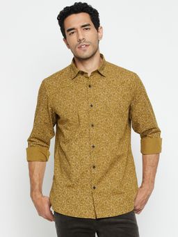 Cantabil - Men Mustard Casual Shirt